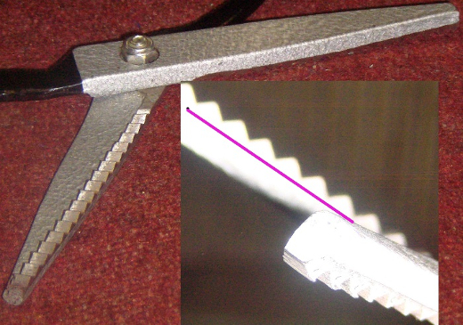 Illustration from the book – sharpening scissors